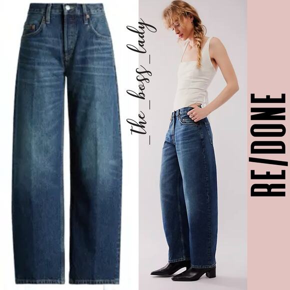 Re/Done Denim - Re/Done Dark Blue Flare Jeans